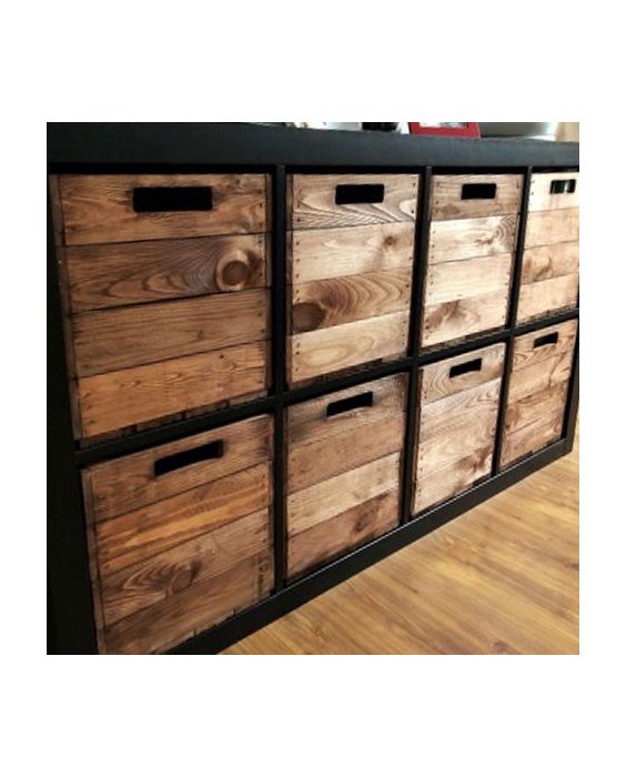 Reparatie mogelijk Ciro Motiveren Bijpassende houten kistjes voor de IKEA Kallax kast - De Kisten Koning